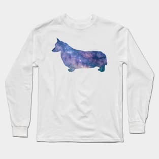 Corgi Out of this World - Space Theme Dog Long Sleeve T-Shirt